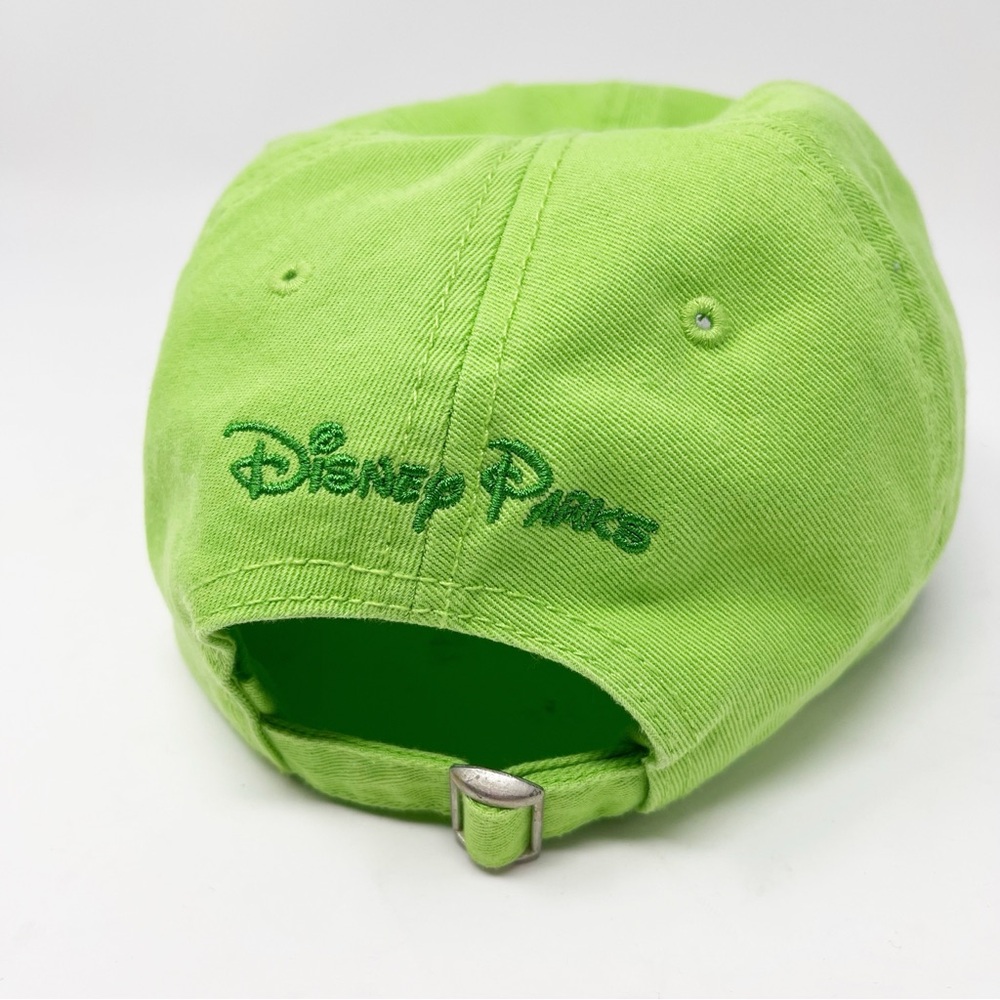 Disney Parks Peter Pan "Think Happy Thoughts" Embroidered Baseball Cap Green OS - Picture 6 of 9